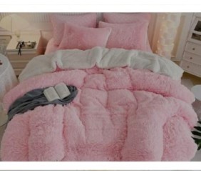 5Pce Fluffy Set Pink